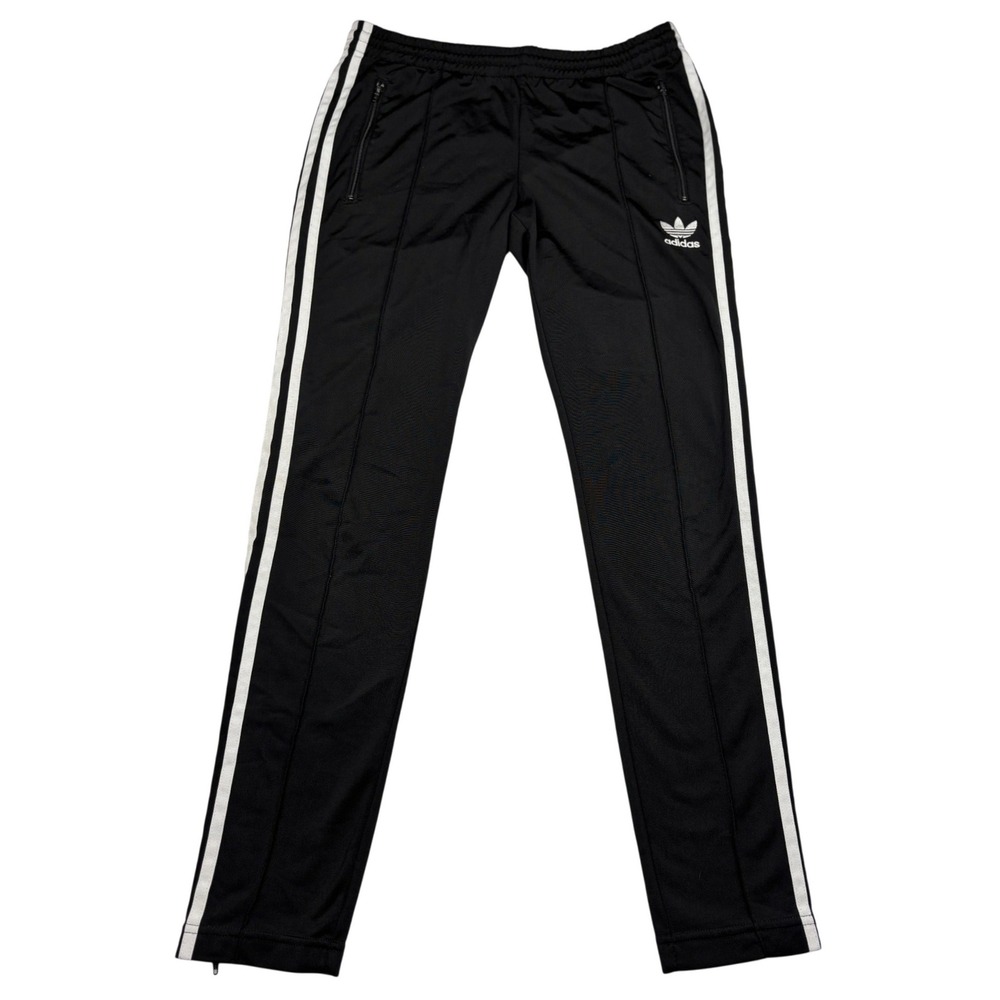 adidas Originals SST Track Pants Womens Small Black‎ White 3-Stripe Size S